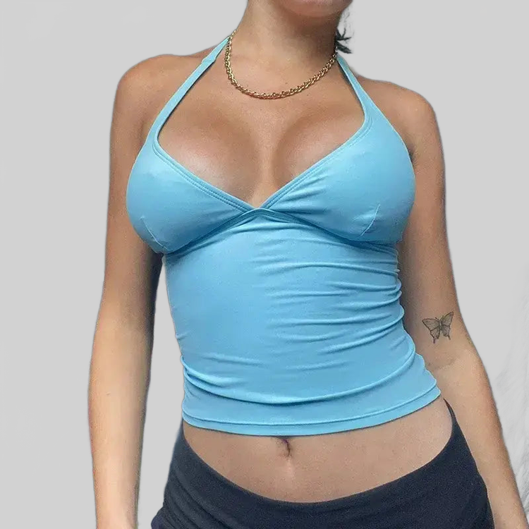 LUXEHAEVEN Off Shoulder SleevELess Top