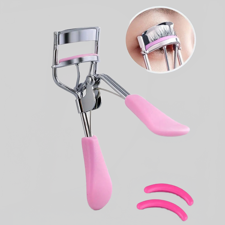 LUXEHAEVEN EyELash Curler & 15 Pads - Perfect Curling Tool