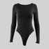 LUXEHAEVEN Square Neck Y2K Bodysuit