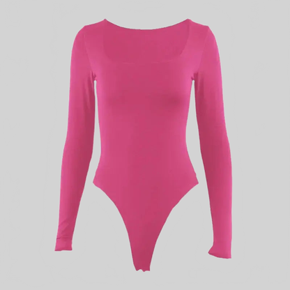 LUXEHAEVEN Square Neck Y2K Bodysuit