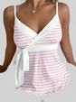 LUXEHAEVEN Womens Wave-Edged Lace-Up Tank Top Slimming Outerwear SleevELess LuxeHaeven