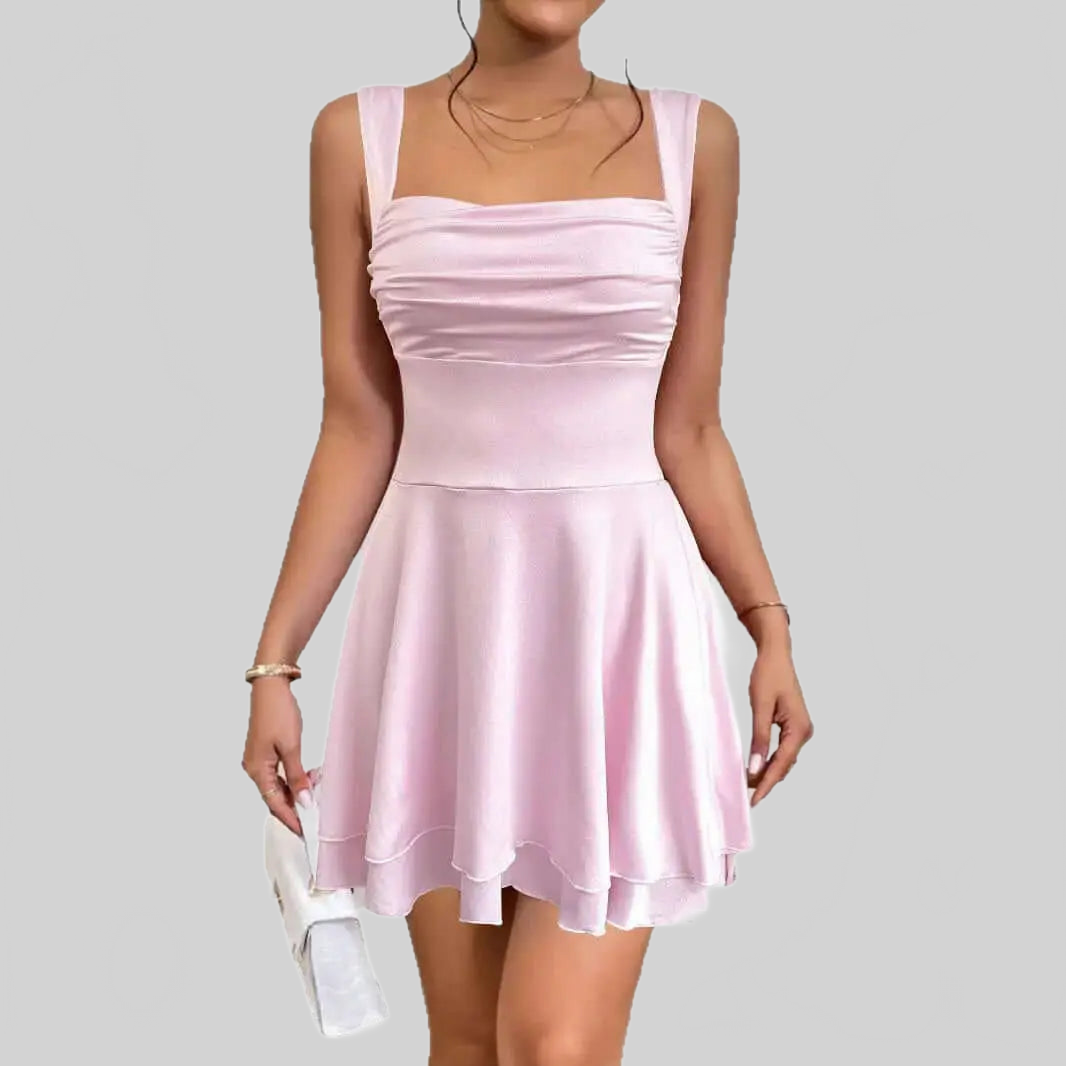 LUXEHAEVEN Fashionable Casual SleevELess Strap Womens Dress