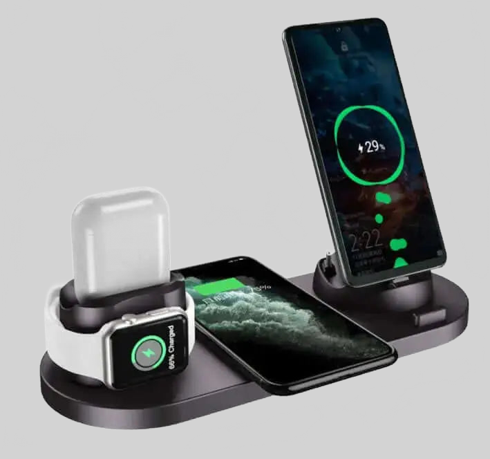 LUXEHAEVEN WirELess Charger For IPhone Fast Charger For Phone Fast Charging Pad For Phone Watch 6 In 1 Charging Dock Station LuxeHaeven