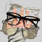LUXEHAEVEN Square Frame Glasses Set