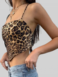 LUXEHAEVEN Leopard Backless Bralette