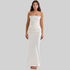 LUXEHAEVEN Slim Tube Top Long Dress Sexy Fashion Bandeau Backless Party Evening Dresses For Women Clothing LuxeHaeven