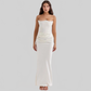 LUXEHAEVEN Slim Tube Top Long Dress Sexy Fashion Bandeau Backless Party Evening Dresses For Women Clothing LuxeHaeven
