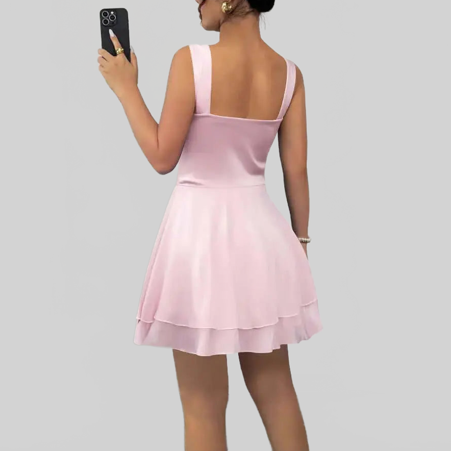 LUXEHAEVEN Fashionable Casual SleevELess Strap Womens Dress