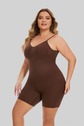 LUXEHAEVEN Simple Waist Fitted BELly Contracting And Hip Lifting Exposed Back Beauty Back Boxer Jumpsuit LuxeHaeven