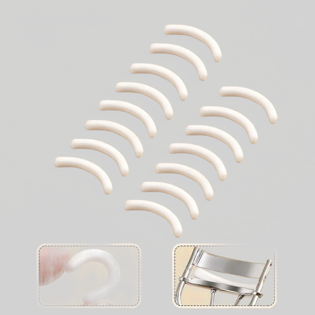 LUXEHAEVEN EyELash Curler & 15 Pads - Perfect Curling Tool