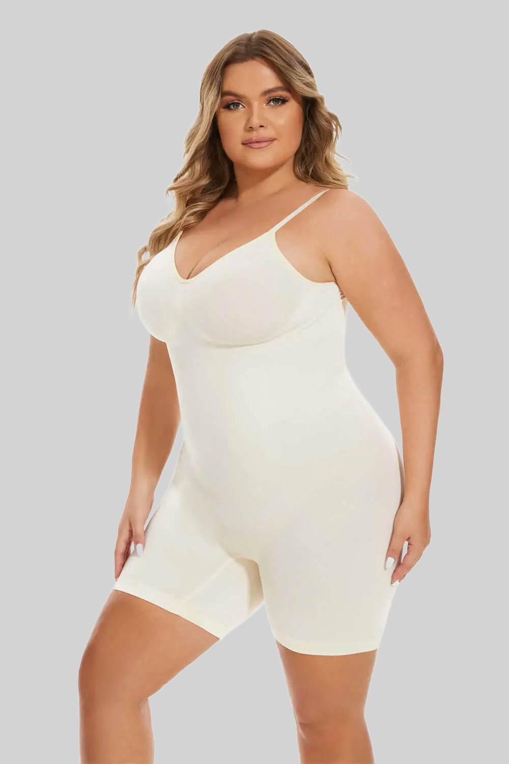 LUXEHAEVEN Simple Waist Fitted BELly Contracting And Hip Lifting Exposed Back Beauty Back Boxer Jumpsuit LuxeHaeven