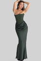 LUXEHAEVEN Slim Tube Top Long Dress Sexy Fashion Bandeau Backless Party Evening Dresses For Women Clothing LuxeHaeven