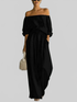 LUXEHAEVEN Casual Two-Piece Womens Outfit Off-Shoulder Top And Wide-Leg Pants Set LuxeHaeven